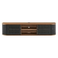 thumbnail image 5 of Media TV Stand Console Table, Walnut Black, Wood, Living Room Lounge Cafe Lobby Hospitality Restaurant, Modern Contemporary HB34897, 5 of 10