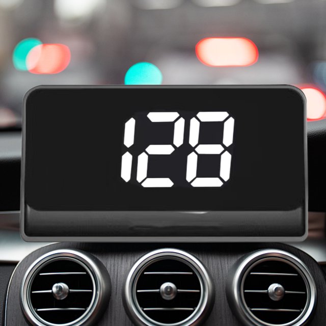 CAR DIGITAL GPS Speedo LED Pantalla GPS Detector de velocidad GPS Big Font Smart Head Up Wantswield Velocidad Proyector para vehículos Auto