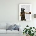 thumbnail image 3 of Trademark Fine Art 'Boxing Bulldog Gloves, Portrait' Canvas Art by Fab Funky, 3 of 3