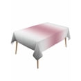 thumbnail image 2 of Pink Grey White Tablecloth Rectangle Table Cloths 54x108, Waterproof Tablecloth Outdoor Table Cloth, Farmhouse Ombre Color Modern Simple Washable Table Cover for Kitchen Dinning Party, 2 of 8
