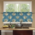 thumbnail image 7 of Ryvnso Crown on Bohemia Curtains Sets Short Curtain Rod Pocket Half Window Cafe Farmhouse Tier 2 Panels 57"W x 36"L, 7 of 7