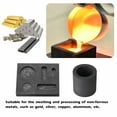 thumbnail image 4 of 6pcs Graphite Crucible Set Ingot Mold Set Graphite Torch Melting Casting Kit High temperature and, 4 of 8