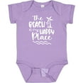 thumbnail image 3 of Inktastic Spring Break the Beach is My Happy Place Boys or Girls Baby Bodysuit, 3 of 5