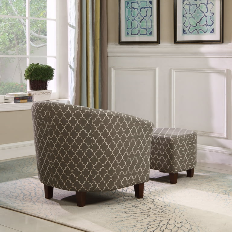 Patterned discount tub chair