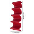 thumbnail image 2 of Taco Holder Restaurant Street Food Cart 2 4 3 Taco Sandwich Display Stand Wave Shaped Rack, Red, Plastic Type, 2 of 6