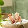 thumbnail image 2 of Rose Hydrangea Mixed Simulation Bouquet, Realistic Silk Flowers for Living Room Bedroom Decoration, Multi Color Soft Flower Arrangement Centerpiece, Bouquet*1, 2 of 5