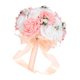 thumbnail image 3 of 1 ramo de novia exquisito, ramo de mano de PE, ramo de flores artificiales para boda, ramo decorativo vívido, suministros creativos para boda para mujer, color rosa, 3 of 5