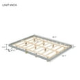 thumbnail image 3 of Pouseayar Queen Size Floating Bed Frame with LED Lights, Low Profile Platform Bed, Gray, 3 of 11