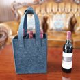thumbnail image 4 of Inteprter Regalo para los amantes del vino Bolso protector del vino de la cerveza de la capacidad grande de la bolsa del vino del fieltro Almacenamiento y organización del hogar Rojo, 4 of 6