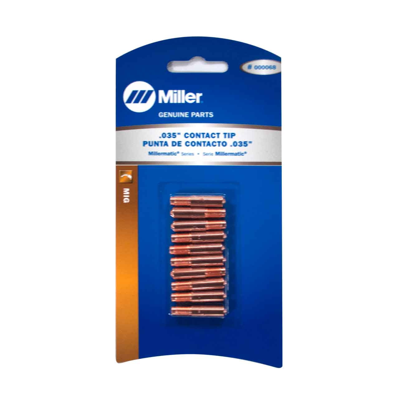Package of 5 Miller .035 Contact Tips 054-183 1-7/16" OAL Millermatic OEM