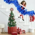 thumbnail image 6 of GFHFHITJ Christmas Tinsel Garland,Shiny Metallic Foil Decorations for Parade Floats,Halloween,Christmas Tree,New Year Parties,Birthday Party,Indoor And Outdoor Disco Party Supplie(2M,Blue), 6 of 6