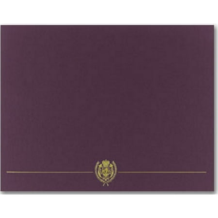 Classic Crest Plum Certificate Covers - Pack of 5 (903116)