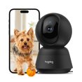 thumbnail image 1 of Hugolog - Cámara de seguridad para interiores de 3K 5MP con enfoque automático, visión nocturna de color de luz estrella, IA humana/mascota, reducción de ruido, nube de EE. UU., funciona con Alexa, id, 1 of 5
