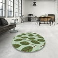 thumbnail image 4 of Ahgly Company Machine Washable Indoor Rectangle Transitional Army Green Area Rugs, 2' x 5', 4 of 7