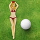 thumbnail image 4 of Bikini Mujer Golf Tees, Novedad Golf Tees Golf Tee, Inicio Mujeres rojo Zulema Soporte para te de golf, 4 of 8