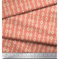 thumbnail image 2 of Soimoi Orange Heavy Canvas Fabric Artistic Geometric Printed Craft Fabric by the Yard 58 Inch Wide, 2 of 3