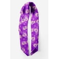 thumbnail image 2 of Bimba Purple Cage & Grandiflora Roses Floral Pure Silk Printed Head Bandanas Summer Neck Wrap Scarf 40 x 40 Inches, 2 of 6