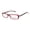 red / gray, variant on NEW LIGHTEC 7033L WOMENS/LADIES RECTANGULAR FULL-RIM PURPLE / SILVER FRAME DEMO LENSES 51-14-135 FLEXIBLE HINGES EYEGLASSES/GLASSES