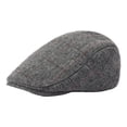 thumbnail image 4 of Sombrero de Boina Yinane Gorro de Conducción Espiga Cuadros Hombre Gris Claro, 4 of 8