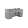 thumbnail image 2 of Mayline Medina 87"" x 37"" Reception Station in Sea Salt Laminate, 2 of 2