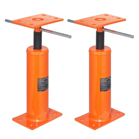KFFKFF Home Leveling Jacks, Duo Set, Adjustable 12"-16" Elevation, Each Supports Up to 9700 lbs, Steel Construction, Telescopic Support Rods for Basement & Temporary Use