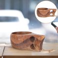 thumbnail image 4 of Miangastore Nordic Style Handmade Wooden Milk Cup for Kitchen Use Light Brown Small Size Perfect for Coffee Milk, 4 of 9