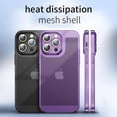 thumbnail image 3 of Funda de teléfono con disipación de calor para Iphone, carcasa de malla de panal con borde galvanizado, 15, 14, 11, 12, 13 Pro Max, 14Plus, XS Max, Mini, 3 of 4