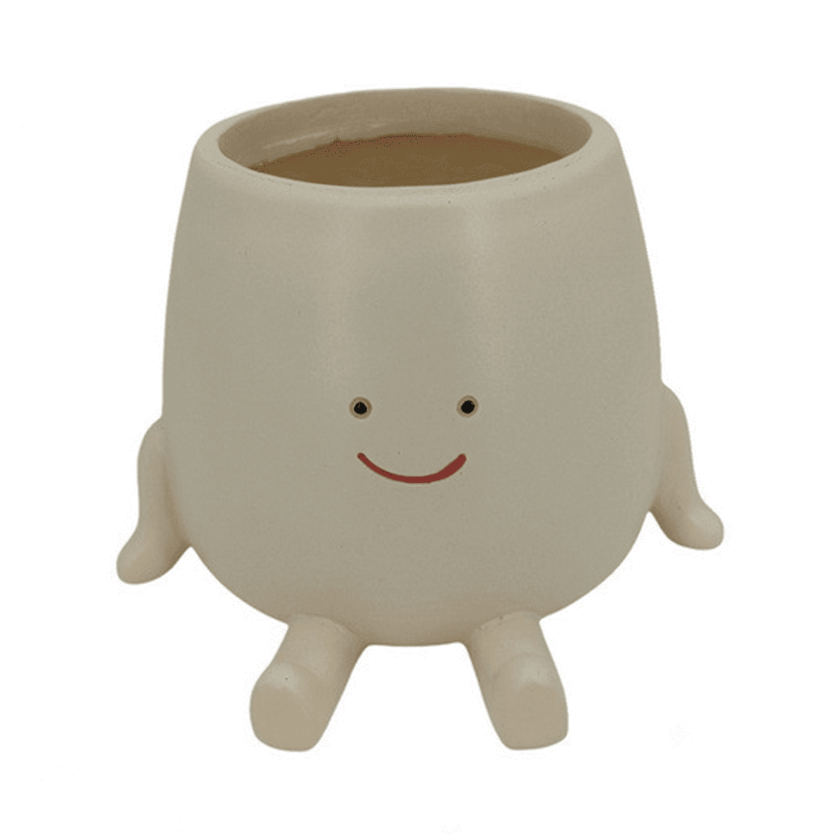 Smile Face Planter Pot Funny Plant Pot for Indoor Outdoor Plants Cute Head Planters Decorative Unique Face Flower Pot A