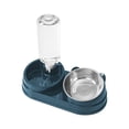 thumbnail image 2 of SHENGXINY Cat Bowls Set - 2 in 1 Pet Feeding Water Bowl, All-in-One Food Water Feeder for Dogs and Cats Blue 11x5.63x2.95in, 2 of 6