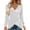 White, variant on Laqbezok Elegant Wrap V Neck Sequin Velvet Long Sleeve Blouse, Women's Asymmetric Hem Sparkly Party Top, Shimmering Evening Gala Outfit