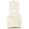 thumbnail image 2 of 6pcs Stretch Spandex Chair Cover for Wedding Party Dining Banquet Event (Ivory, 6), 2 of 7