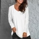 thumbnail image 2 of Mujeres Tallas grandes Casual Cuello en V Suelto Bolsillo sólido Manga larga Tops Blusa de mujer Fridja  fjkfkj3910, 2 of 5