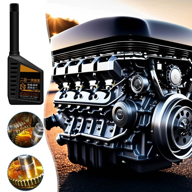 Car Treasure 2-en-1 Aditivo de gasolina Limpiador de motor Removedor de carbón Potenciador de rendimiento 120ml: aumenta la potencia en un 15%, mejora el mpg en un 12%, reduce las emisiones en un