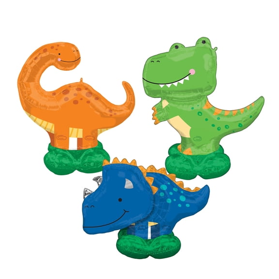 Amscan Dinomite Dinosaur Airloonz Foil Balloons, 1 Count