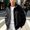 Black, variant on Men's Stand Collar Faux Suede Jacket Zip Up Retro Casual Outerwear with Rivet Detail for Streetwear Daily Commute Casual Wear Black XXXXL