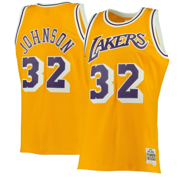 mitchell and ness lakers jersey