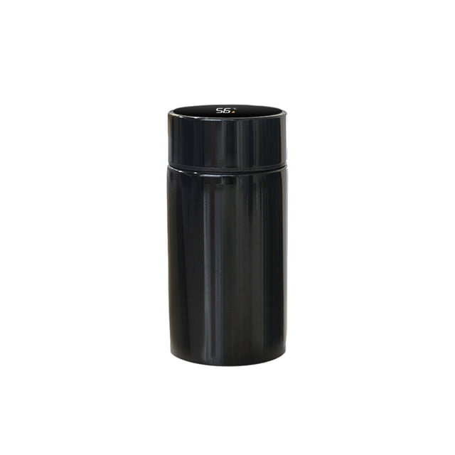 Wosthever Botella de agua 200ML Pantalla de temperatura Termo Botellas Conveniencia Oficina Inteligente Multicolor Atractivo de moda Mostrada Negro