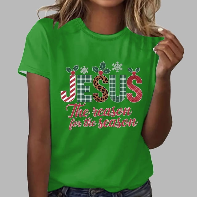 Puntoco Camiseta/camiseta de manga corta con cuello redondo y estampado floral de moda de verano para mujer