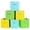 Light Blue, Light Green, Yellow, variant on YOYTOO Collapsible Fabric Cube Storage Bins, Foldable Storage Cubes Organizer Bins Basket (10.5" x 10.5"), Multicolor, 6 Pack