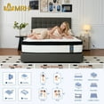 thumbnail image 6 of White with Black Rim Mattress, 12 Inch Euro Top Mattress in a Box,Full, Memory Foam Hybrid Mattress with individually Pocket Springs,Med, 6 of 8