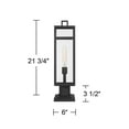 thumbnail image 7 of John Timberland John Timberlan San Lucas 21 3/4"H Sand Black Outdoor Pier Mount Light, 7 of 7