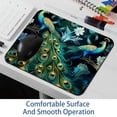 thumbnail image 6 of Peacock Square Desk Mat Mouse Mat Mouse Pad, 8.3x9.8 Inch, Non-Slip Rubber Bottom, Printed, Suitable for Office and Gaming, 6 of 6