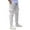 White, variant on Chiccall Mens Cargo Sweatpants 5 Pockets Casual Fleece Wide Leg Sweatpant Baggy Elastic Waist Drawstring Workout Jogger