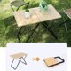 thumbnail image 4 of Mesa plegable de bambú para Picnic al aire libre, mesa portátil plegable multifuncional de aleación de aluminio, mesa de barbacoa para acampar, 4 of 4