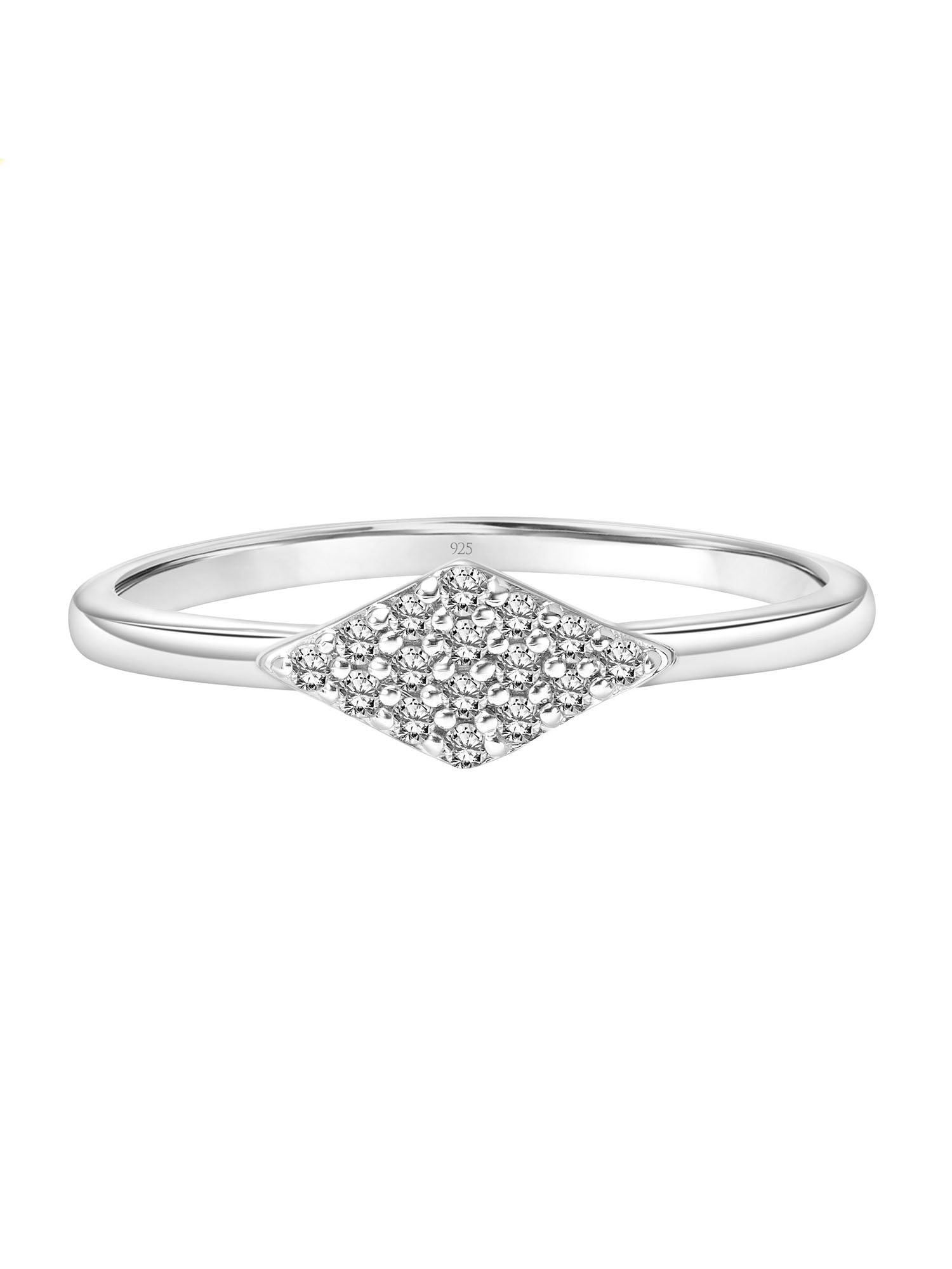 Keepsake 1/10 Carat T.W. Diamond Stacking Ring in Sterling Silver