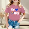 thumbnail image 2 of MIASHUI T-Shirt Graphique Décontracté pour Garçons, Col Rond Confortable, Manches Courtes, pour Enfants, Jeunes, Rose, 1-2 Ans, 2 of 4