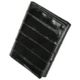 thumbnail image 3 of Mens Eel Skin Leather Trifold ID Style Credit Card Holder Wallet ID outside E 713, 3 of 15