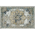 thumbnail image 2 of Traditional 2x3 Area Rug (2' x 3') Medallion Cream, Blue Indoor Scatter Easy to Clean, 2 of 7