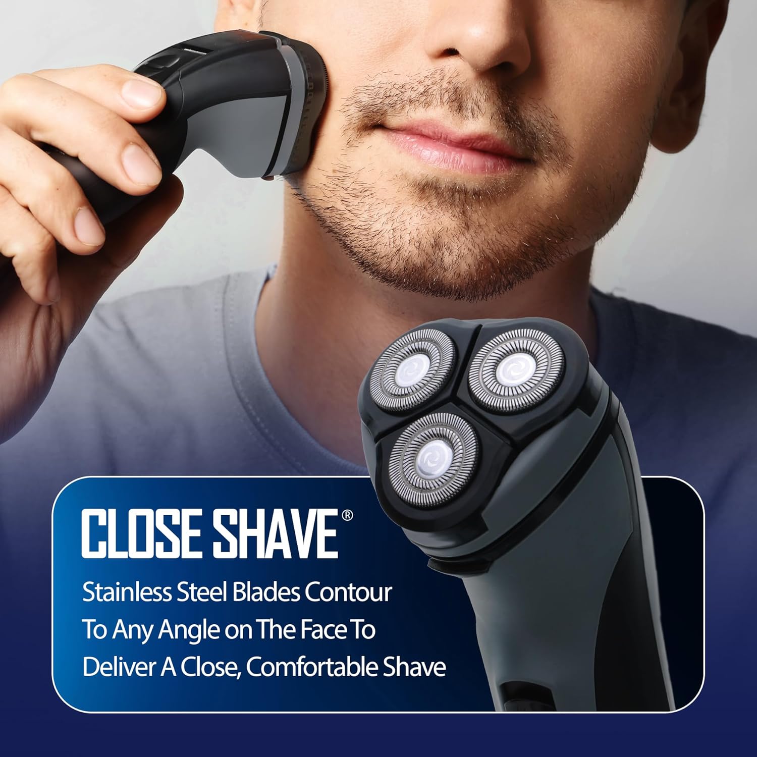 Barbasol Rechargeable Men's Electric Rotary Shaver photo 3