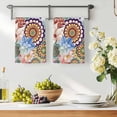 thumbnail image 2 of Boho Floral Microfiber Kitchen Towel, Spring Vintage Abstract Art Flowers Soft Absorbent Dish Towels, Quick Drying Washable Dishcloths for Kitchen Cleaning, Drying Dishes, 18x28 Inches, 2 of 9